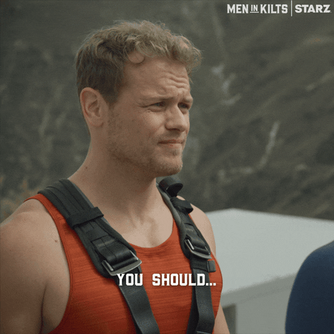 Fear Less Sam Heughan GIF by Men in Kilts: A Roadtrip with Sam and Graham