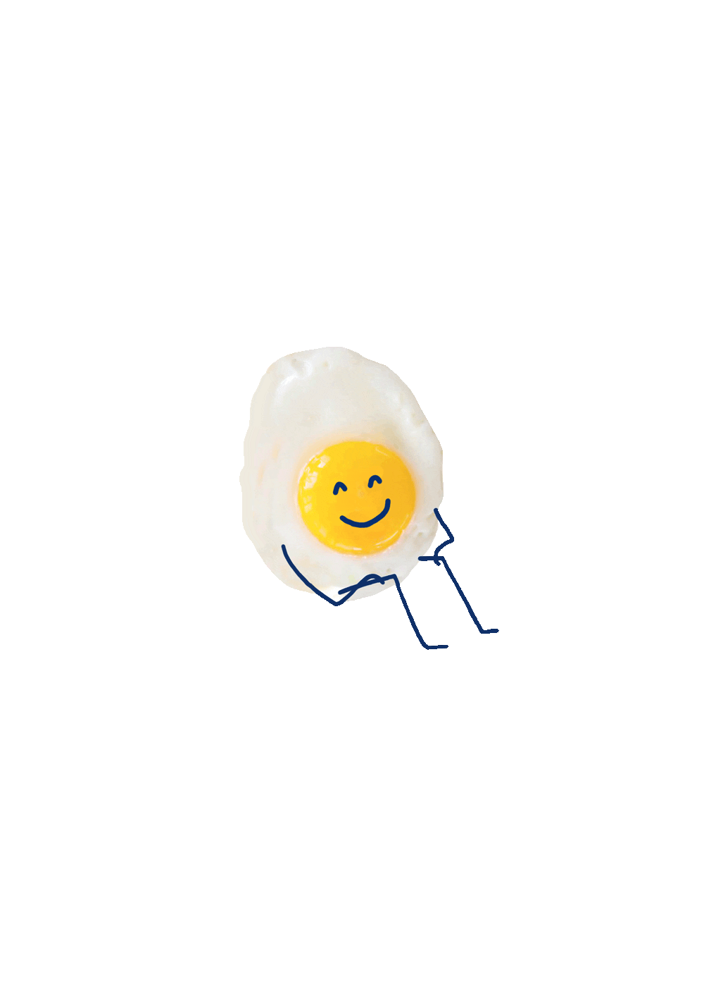 Breakfast Egg Sticker by Schneiders Cafe