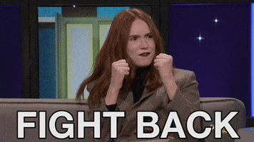 Karen Gillan Fight GIF by A Little Late With Lilly Singh Karen Gillan Fight GIF by A Little Late With Lilly Singh