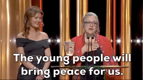 The Young People Will Bring Peace For Us GIFs - Get the best GIF ...