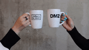 ryersondmz coffee cheers business entrepreneur GIF