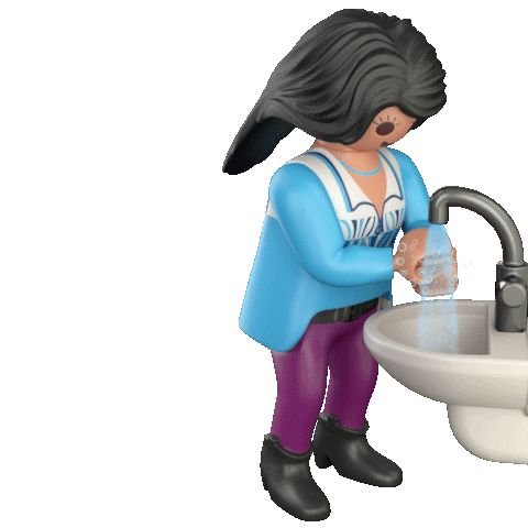 Stay Healthy Wash Hands Sticker by PLAYMOBIL