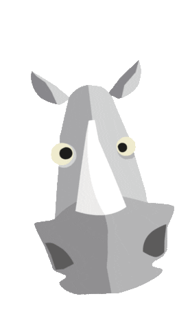 Zoo Rhino Sticker by Dierenrijk