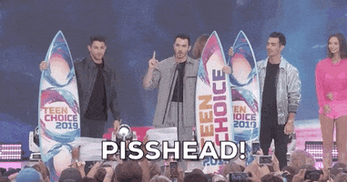 Jonas Brothers Pisshead GIF by FOX Teen Choice