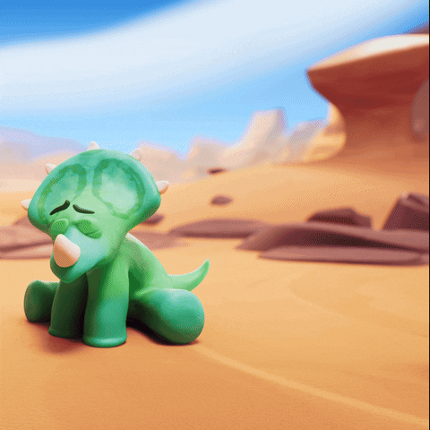 Confused 3D GIF by Claynosaurz