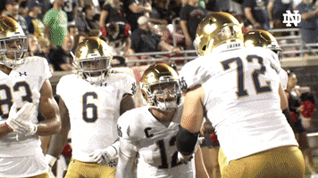 College Football Touchdown Celebration GIF by Notre Dame Fighting Irish