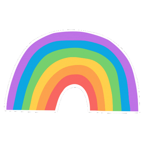 Happy Rainbow Sticker