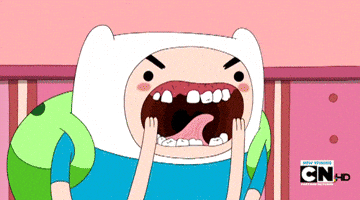 Screaming Adventure Time GIF