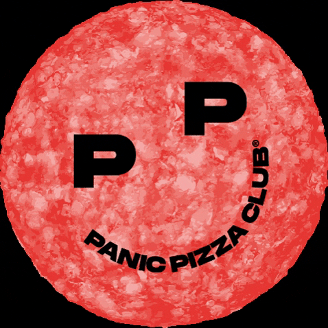 PANICPIZZACLUB happy food smile pizza GIF