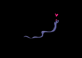 ygeorge3 love christmas valentines worm GIF
