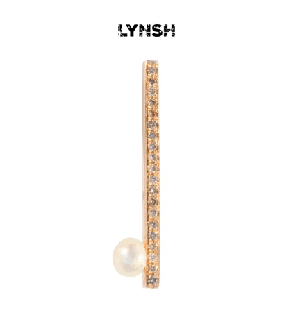 lynshjewelry gold jewelry diamonds earring GIF