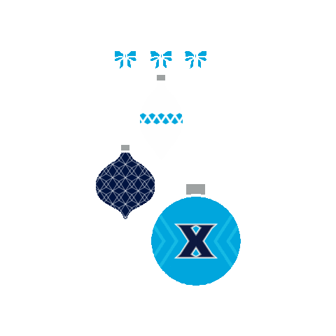 Christmas Ornament Lets Go X Sticker by Xavier University