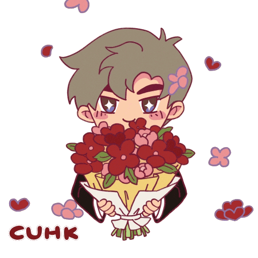 New Year Flower Sticker by CUHK