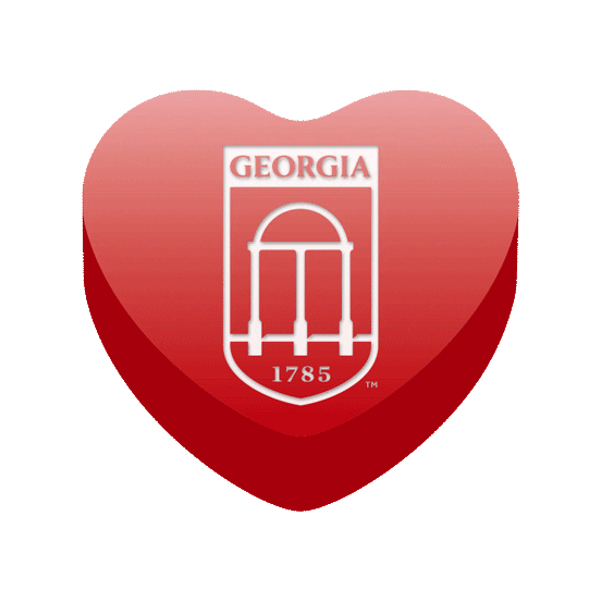 Valentines Day Uga Sticker by University of for iOS & Android