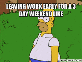 Leaving Long Weekend GIF