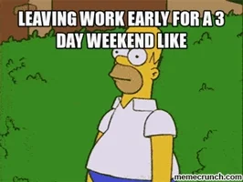 leaving long weekend GIF