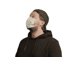 Look Mask Sticker by Donna Blitz