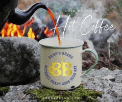 Camping Hot Coffee GIF by Berk's Beans Coffee