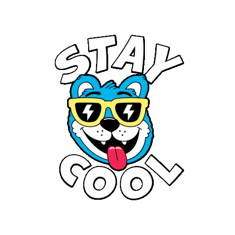 Happy Stay Cool Sticker