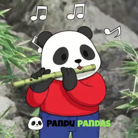 Vibes Panda GIF by Pandu Pandas
