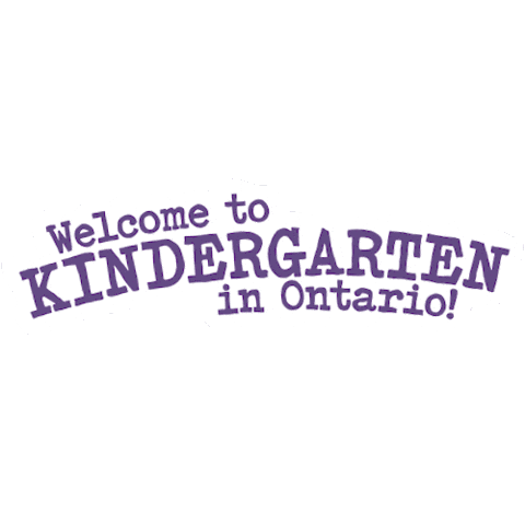 Kindergarten First Day Of School Sticker by Ontario Education