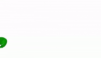 Green Man Running GIF