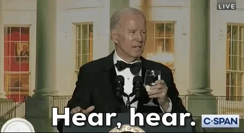 Joe Biden Cheers GIF
