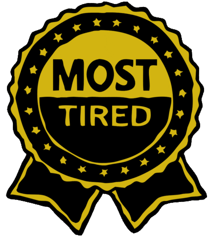 Tired Sticker