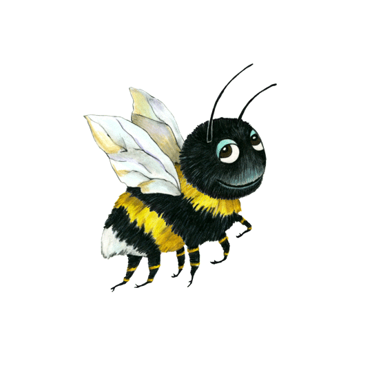 Happy Fly Sticker by Humlan Djojj