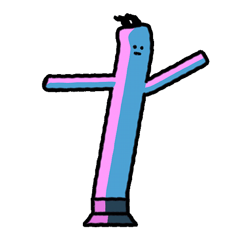Waving Arms Air Dancer Sticker