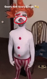 Goofy Ahh Scary Clown GIF