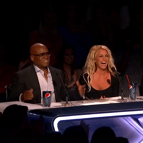 excited britney spears GIF by X Factor Global