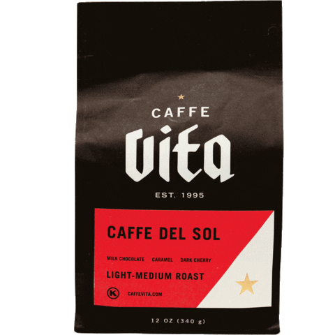 CaffeVita coffee roaster del sol seattle coffee caffe vita Sticker