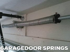 Replacing Broken Garage Door Springs GIF