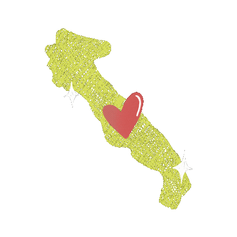 South Italy Heart Sticker by Qualcosa di Erre