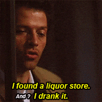 Dean Drinking GIFs - Get the best GIF on GIPHY