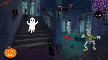 Haunted House Halloween GIF by chuber channel