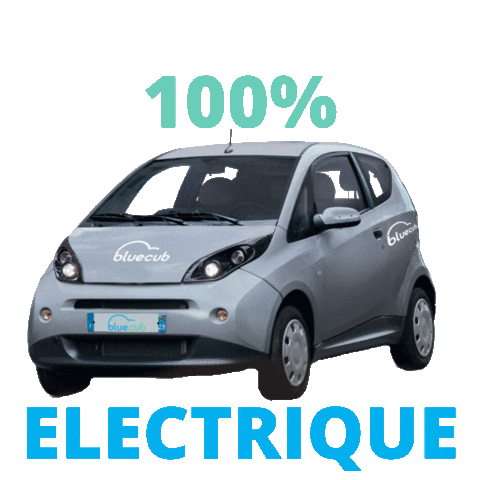 Electric Car Bordeaux Sticker by Bluecub