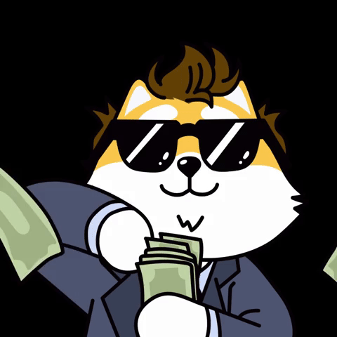 Make It Rain Money GIF by Dogelon Mars