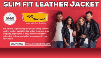 Women Leather Jackets GIF