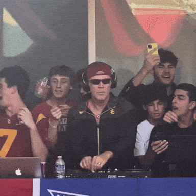 Vibing Will Ferrell GIF by USC Trojans