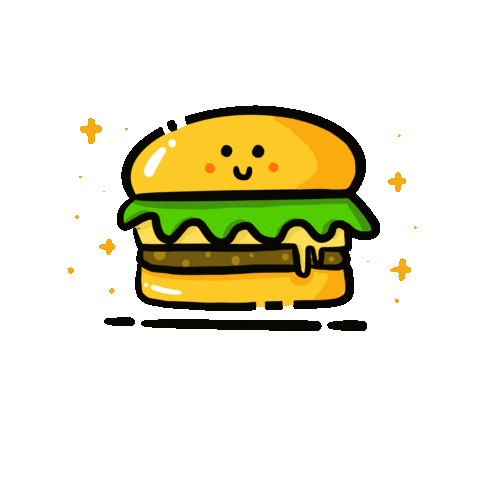 Burger Sticker
