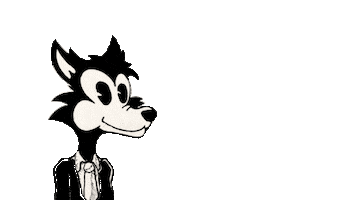 Wolf Blowing Sticker by Prahara Senja