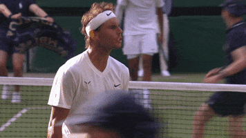 Excited Rafael Nadal GIF by Wimbledon