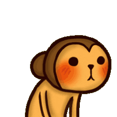 Monkey Sweating Sticker