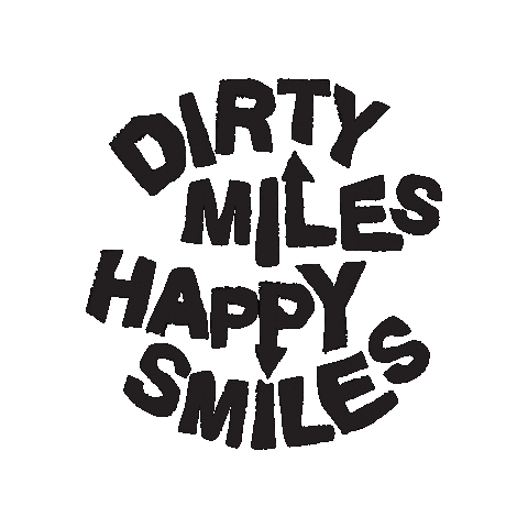 Dirtymileshappysmiles Sticker by Cikkel Copenhagen
