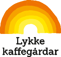 Coffee Rainbow Sticker by LykkeKaffegardar