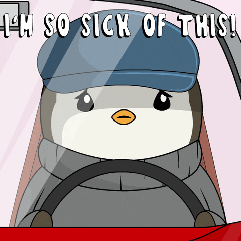 Angry Sick Of It GIF by Pudgy Penguins