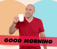 Good Morning Coffee GIF by GIPHY Studios Originals