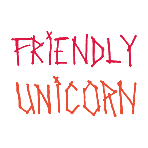 FRIENDLY UNICORN Sticker